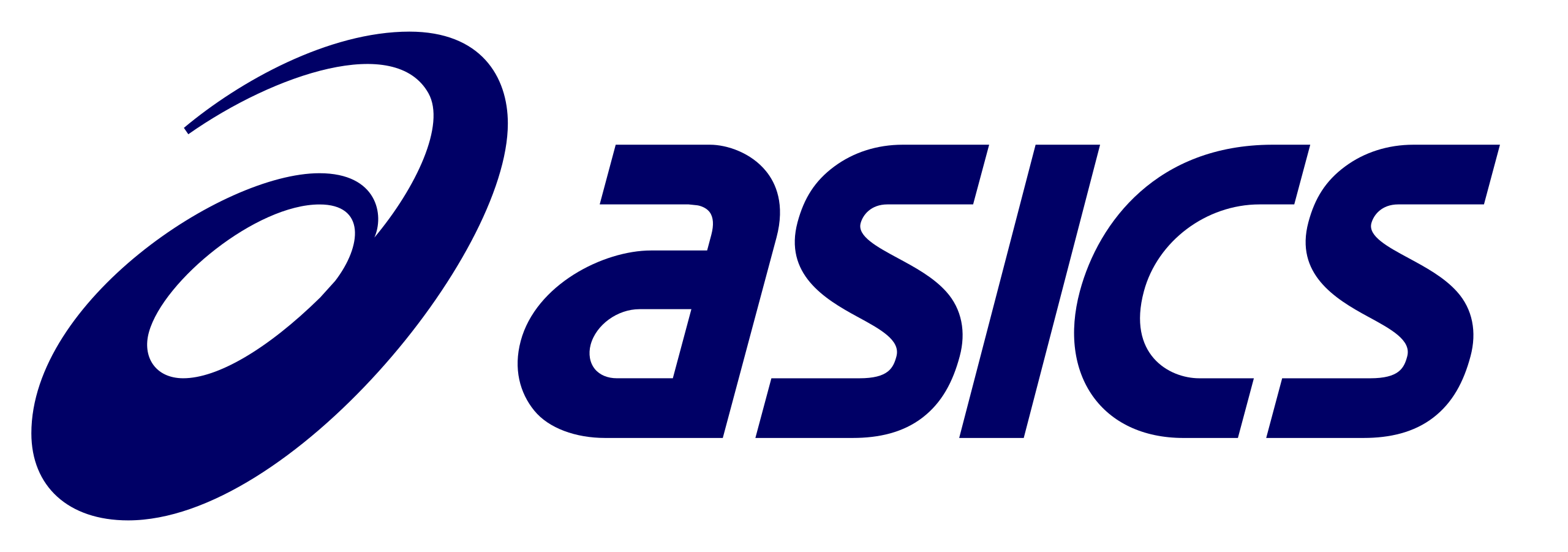 Asics logo in blue