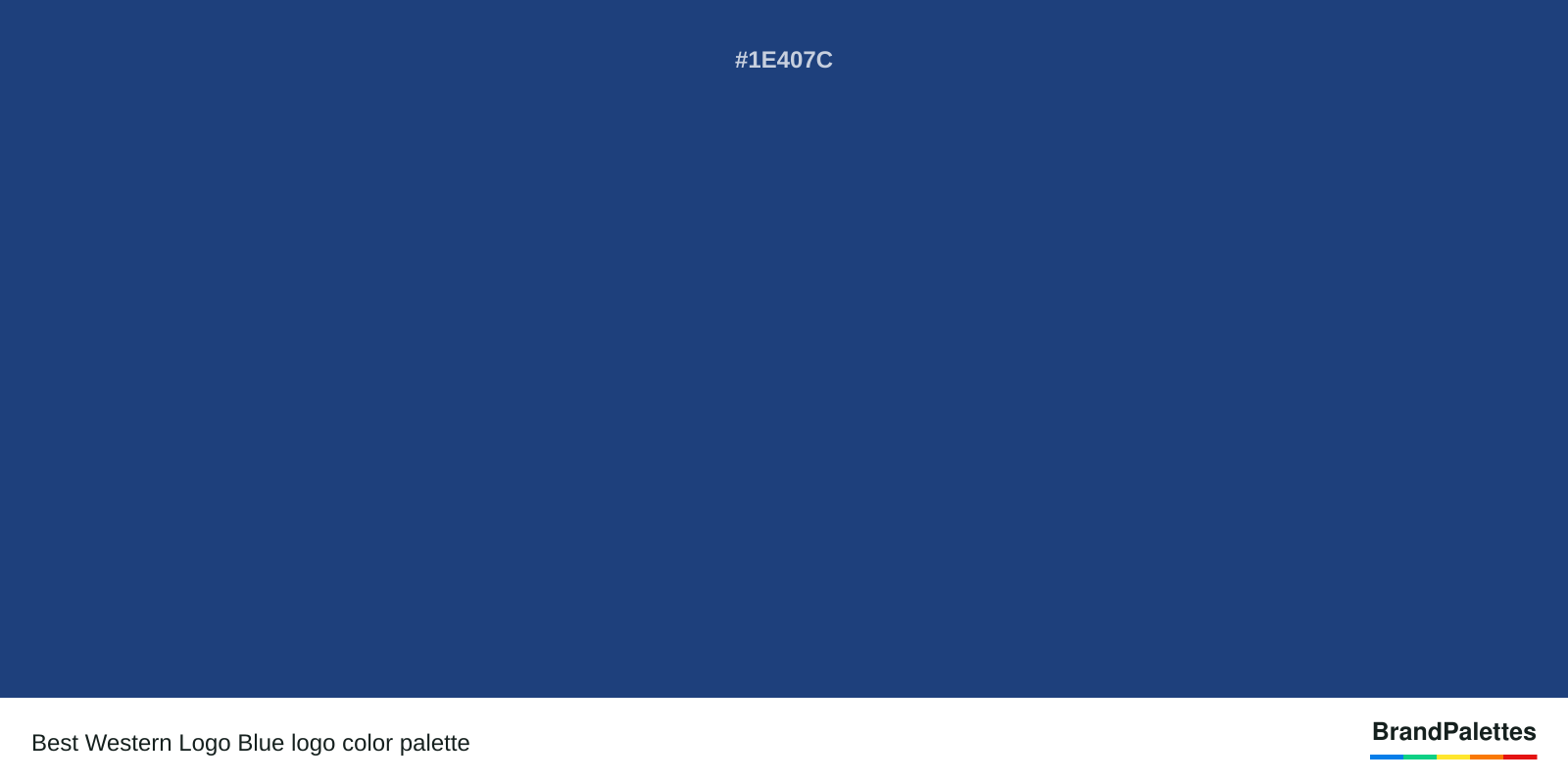 Best Western Logo Blue color palette with Dark Cornflower Blue #1E407C