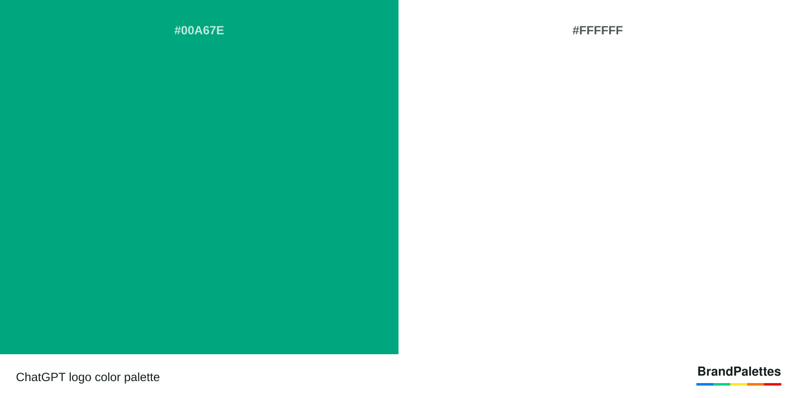 ChatGPT color palette with Green #00A67E, White #FFFFFF
