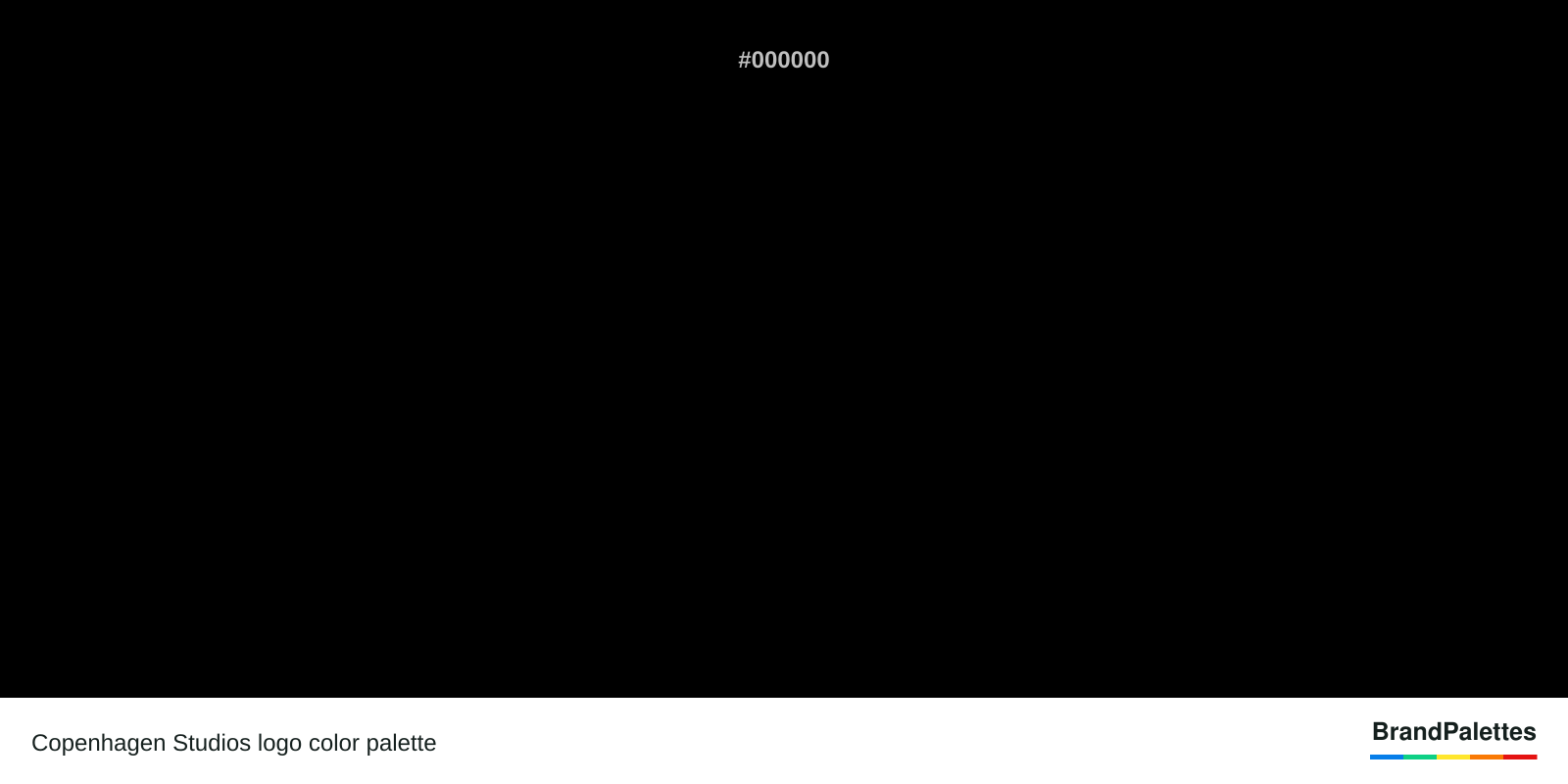 Copenhagen Studios color palette with Black #000000