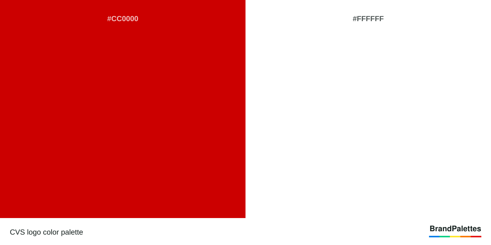 CVS color palette with Red #CC0000, White #FFFFFF