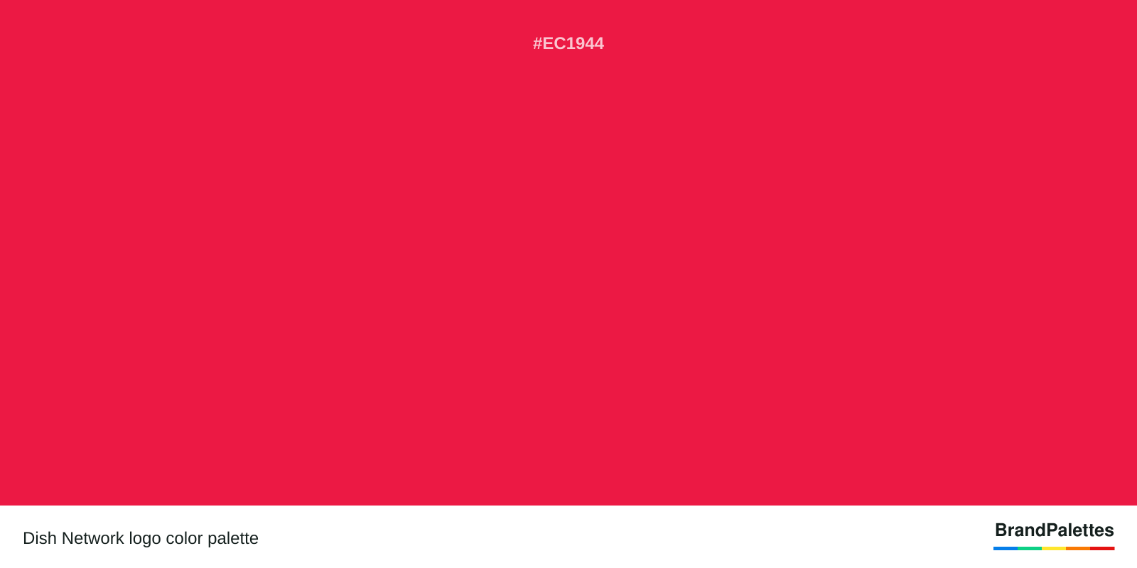 Dish Network color palette with Red #EC1944