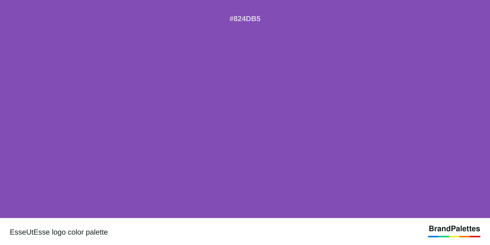 EsseUtEsse color palette with Royal Purple #824DB5