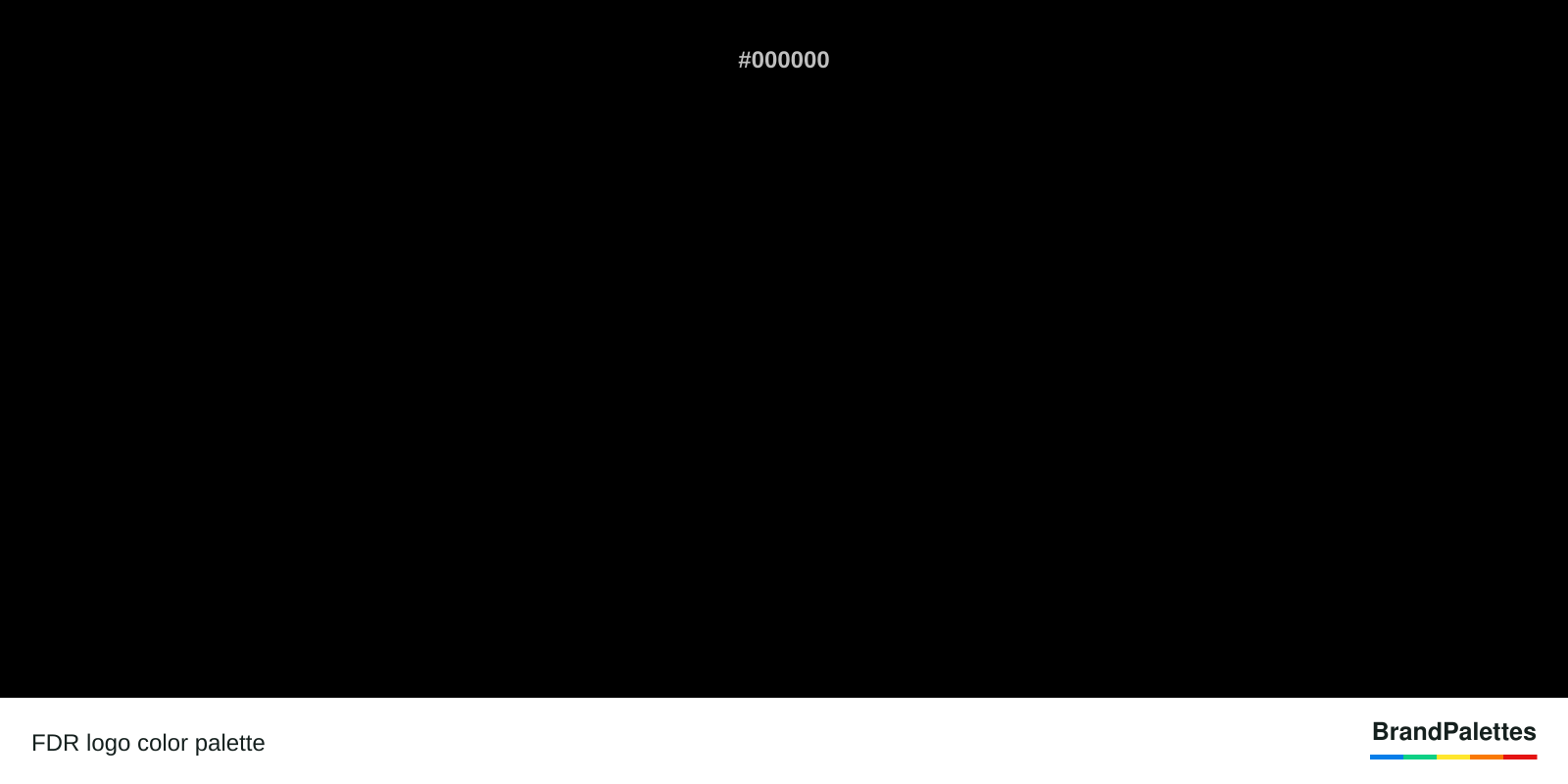 FDR color palette with Black #000000