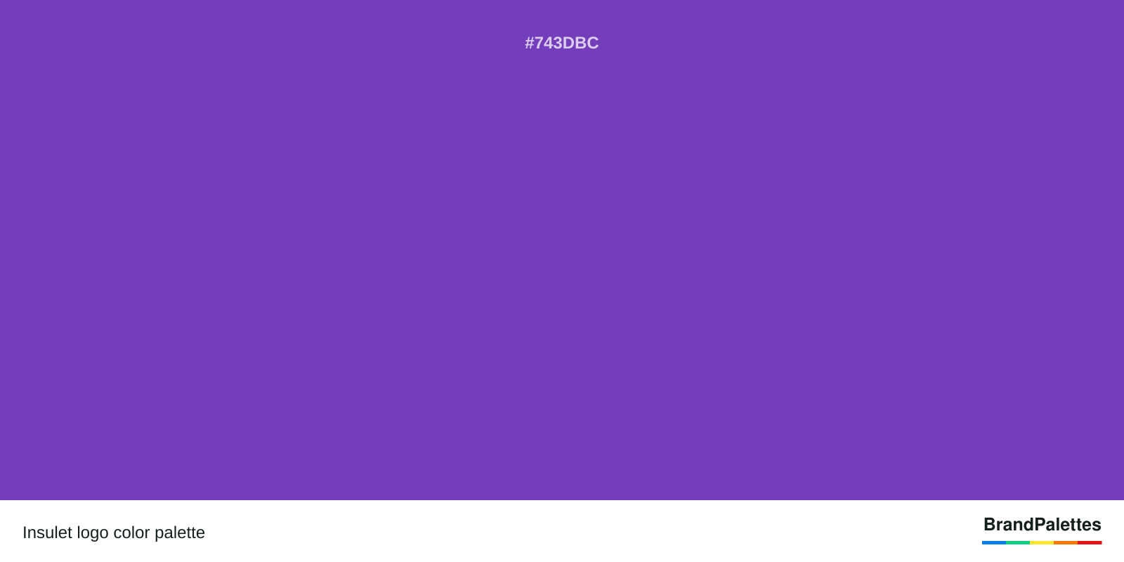 Insulet color palette with Purple #743DBC