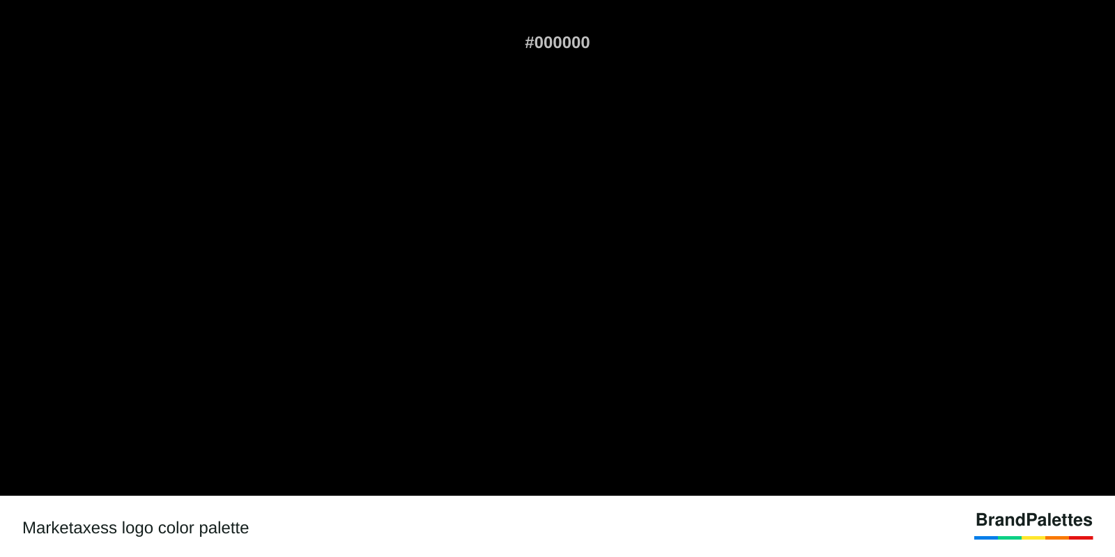 Marketaxess color palette with Black #000000