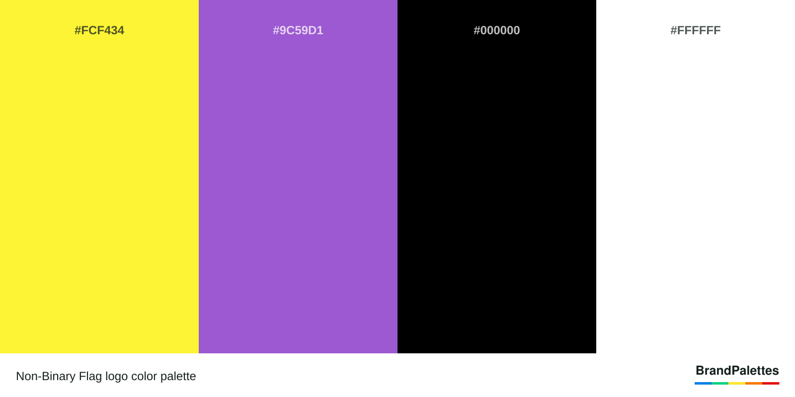 Non-Binary Flag Color Codes - HEX, RGB, CMYK and Pantone