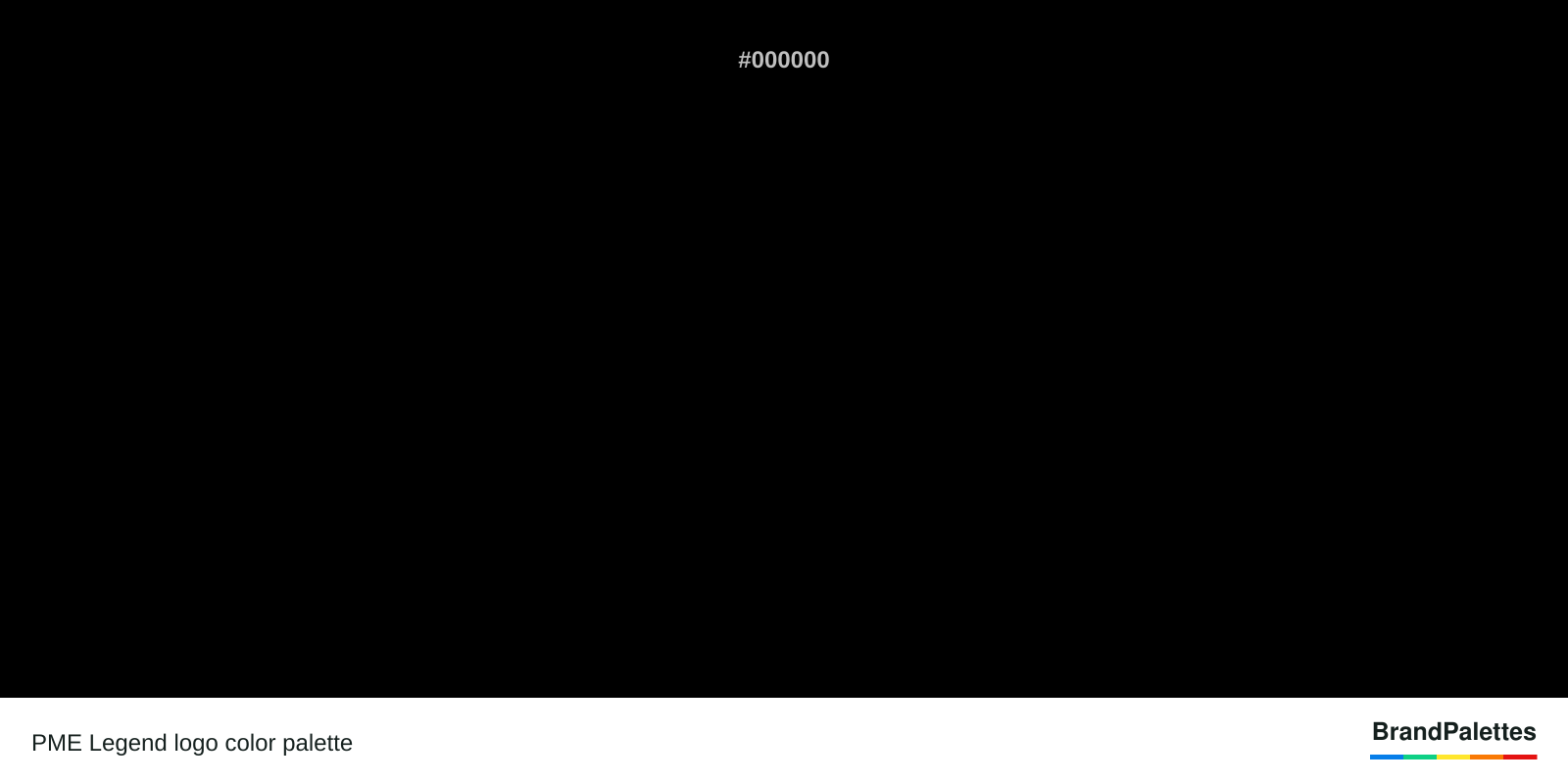 PME Legend color palette with Black #000000