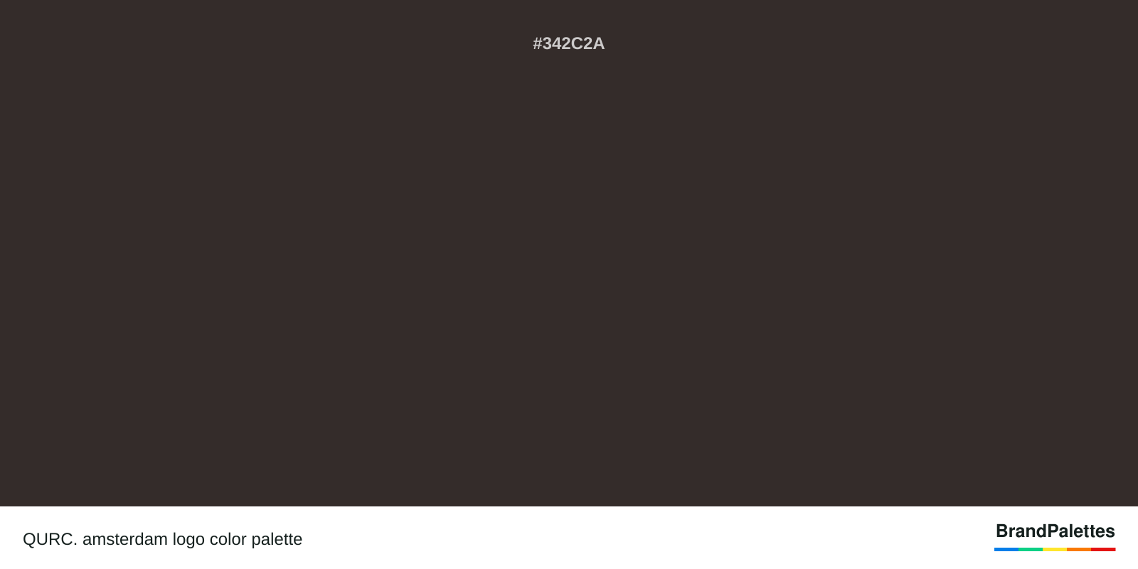 QURC. amsterdam color palette with Dark Cocoa #342C2A