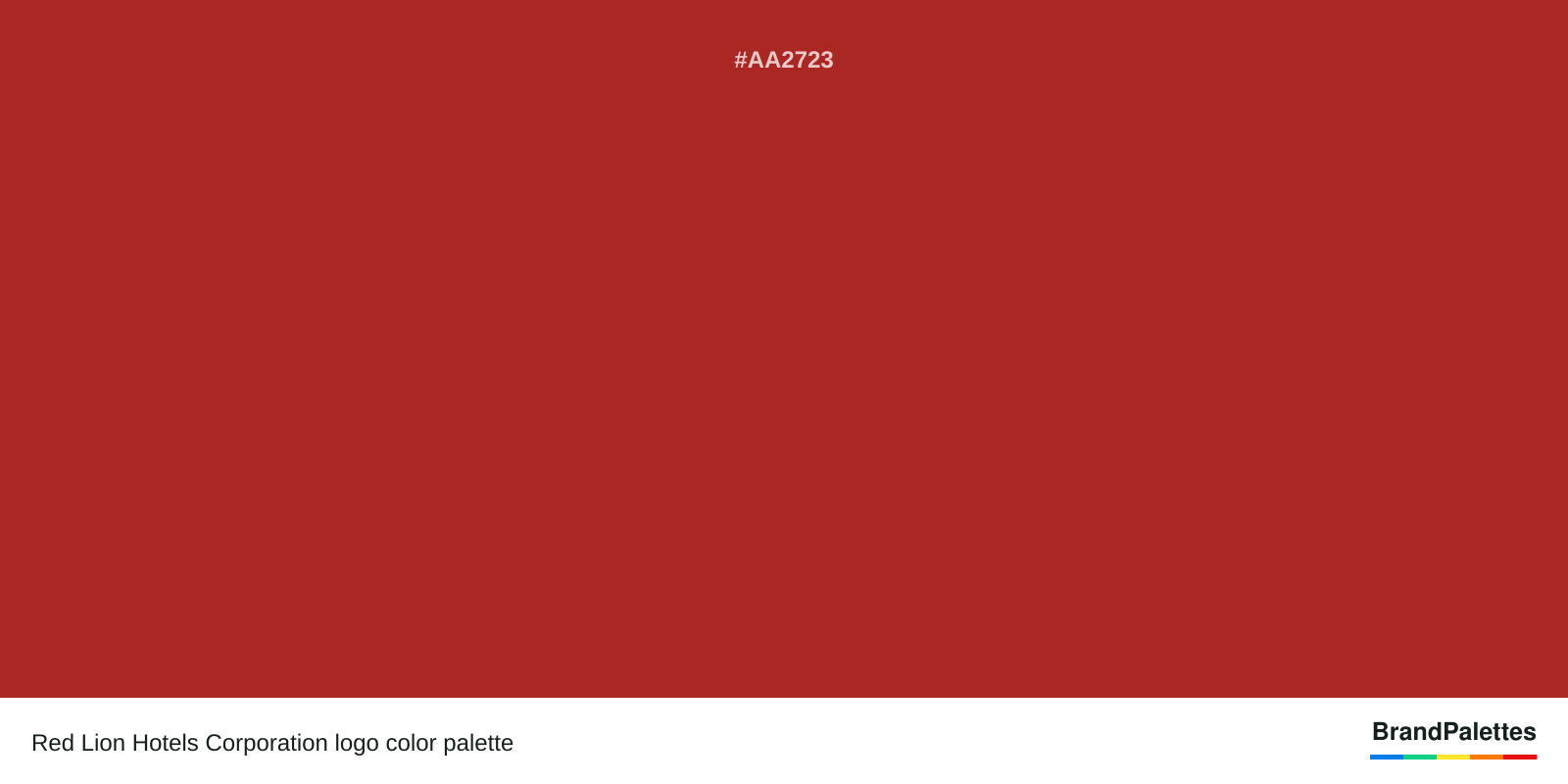 Red Lion Hotels Corporation color palette with Auburn #AA2723