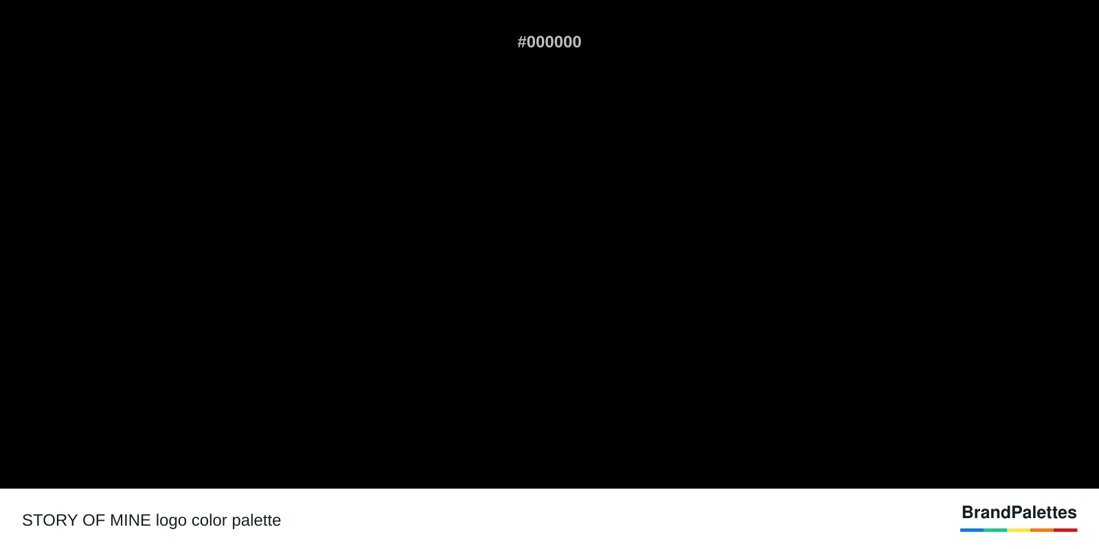 STORY OF MINE color palette with Black #000000