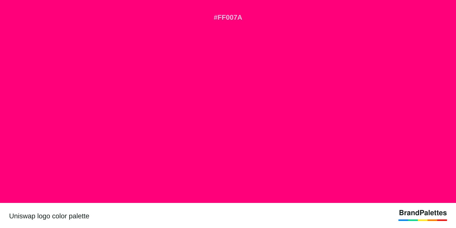Uniswap color palette with Pink #FF007A