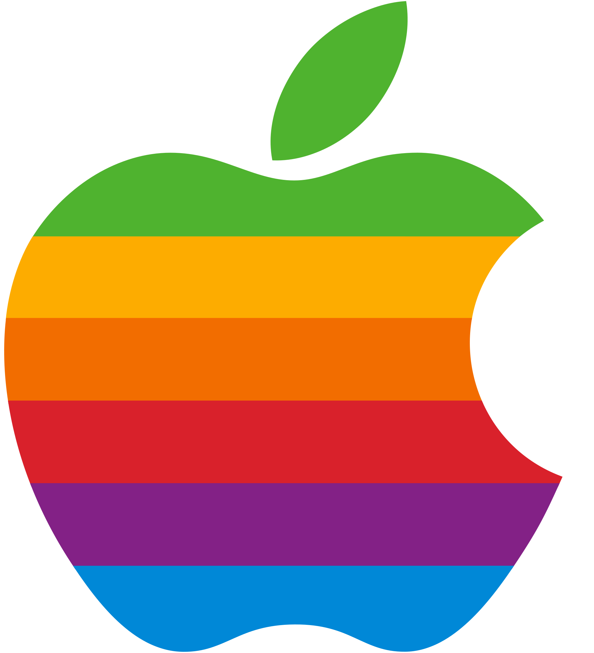 Apple Rainbow Primary Logo Colors.