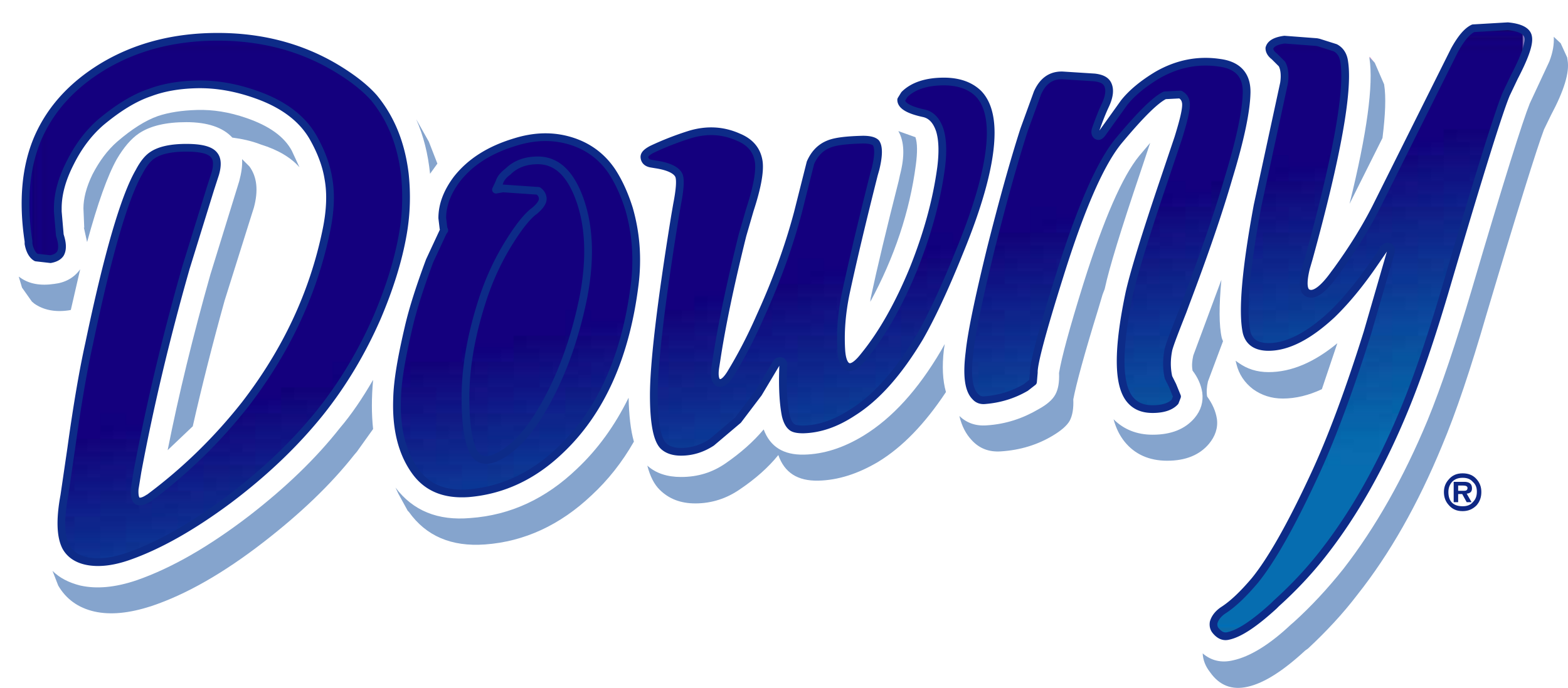 Downy Blue logo colors