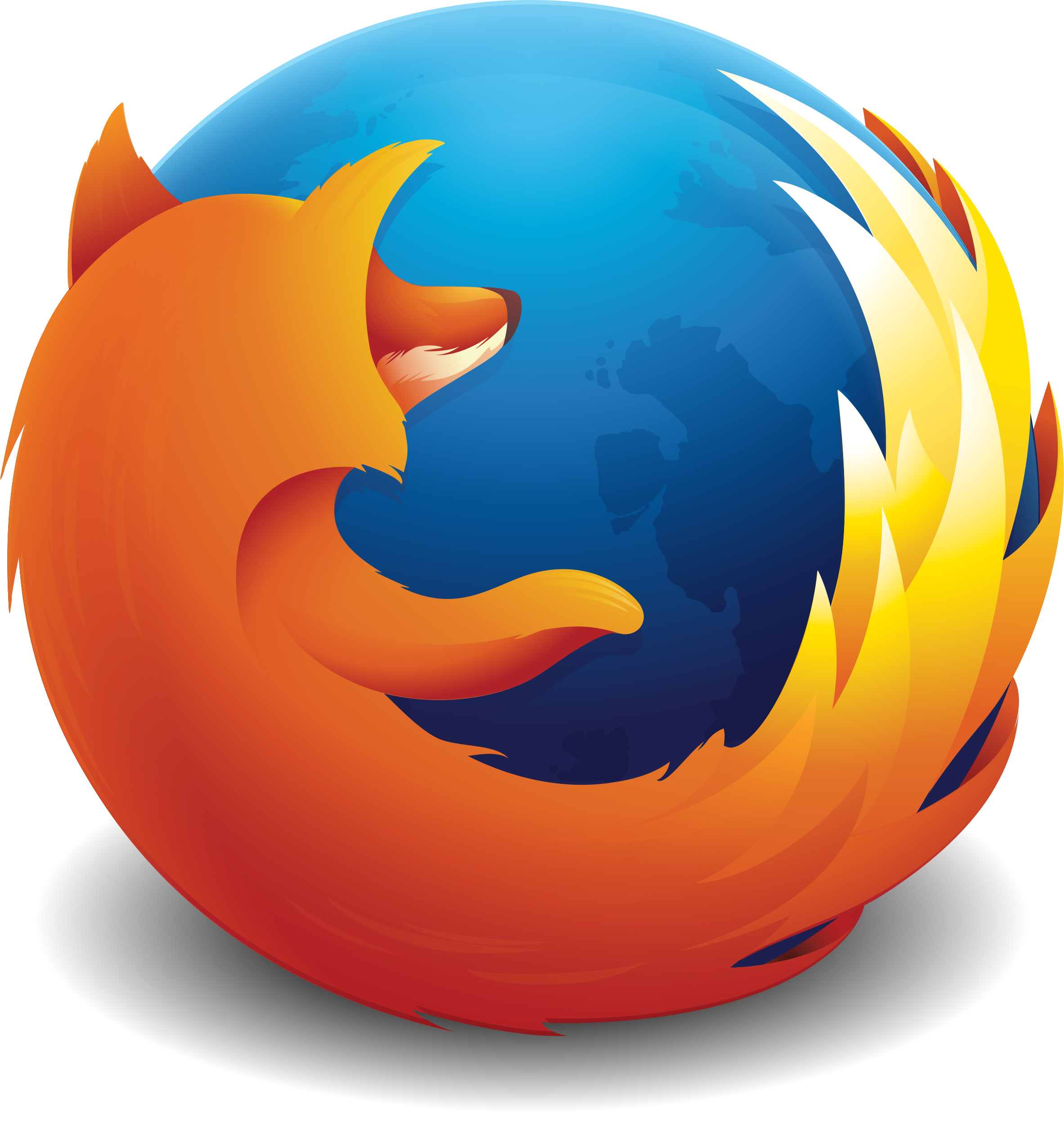 Mozilla Firefox 2004–2005 logo colors