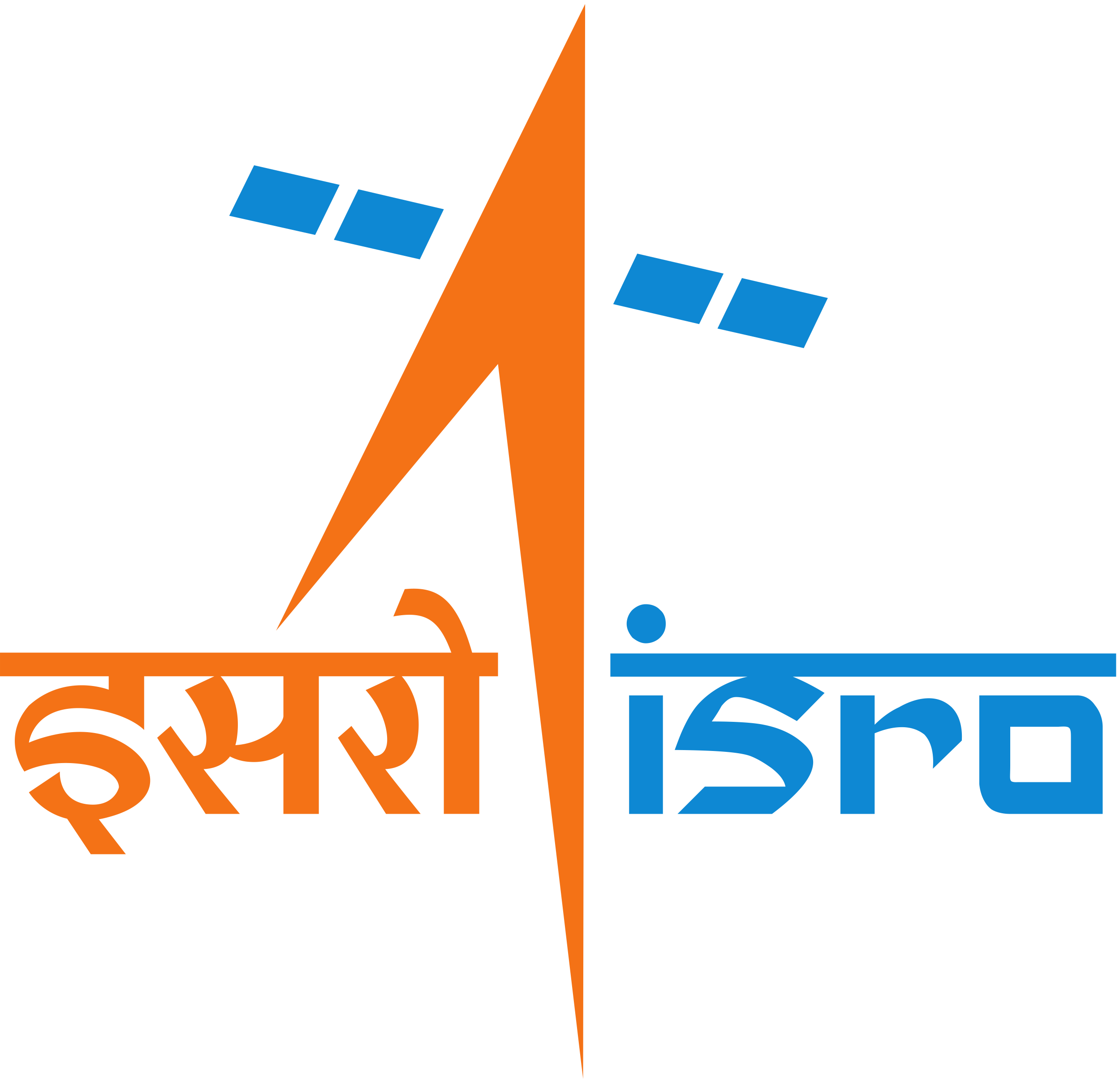 Indian Space Research Organisation (ISRO) logo colors