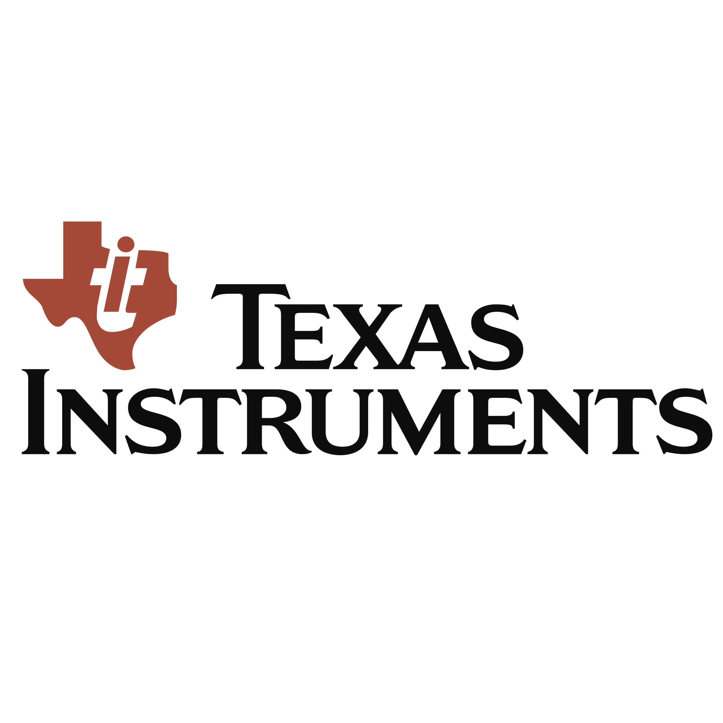 Texas Instruments logo colors